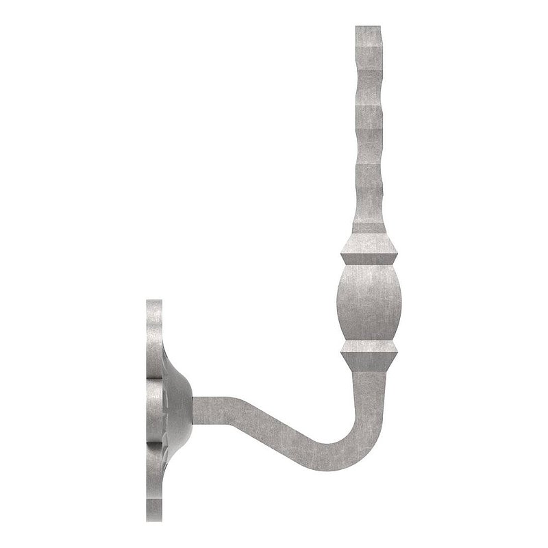Support de mains courante avec embase ronde Ø93mm, plate
