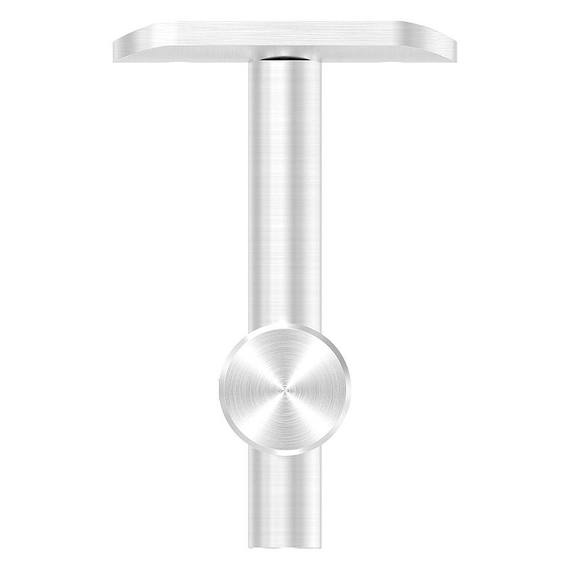 Support mural avec plaque de fixation pour main-courante de Ø 42,4mm, V2A
