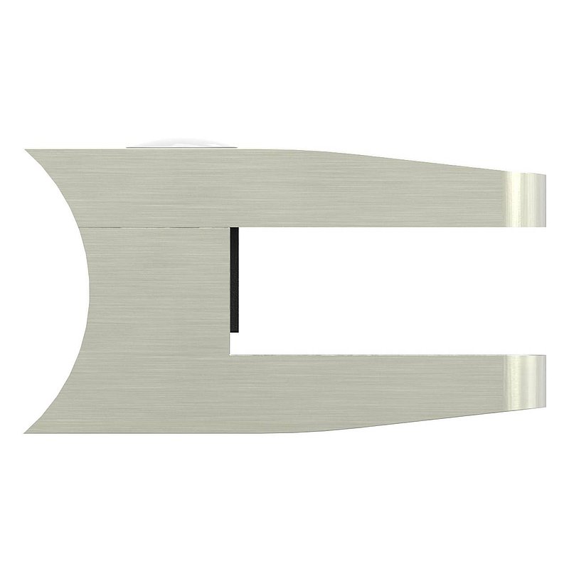 Glasklemme Mod. 14, Anschluss: 42,4mm, VA-Effekt