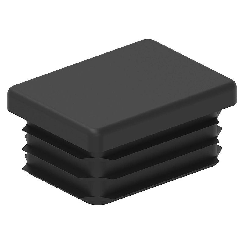 Bouchon plastique pour tube rectangulaire 40x30mm