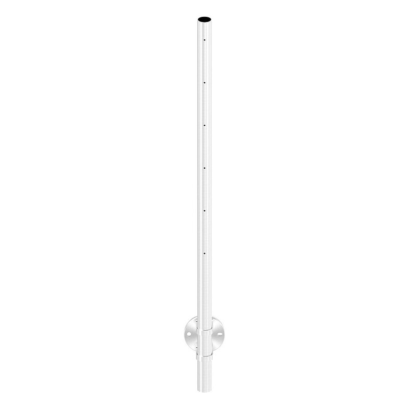 Stainless steel post AISI304 for wall mounting, H: 1190mm