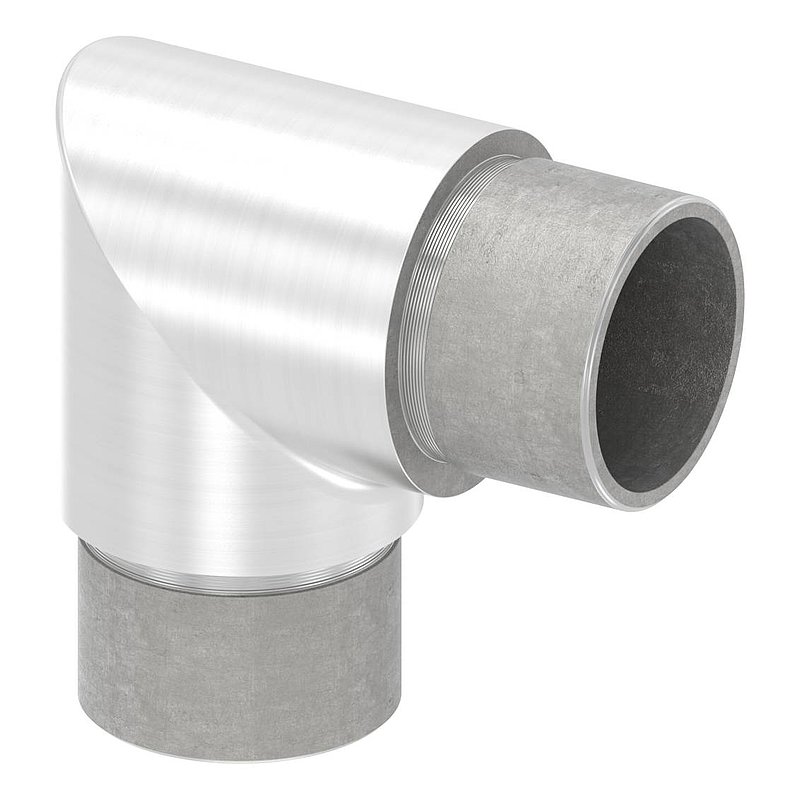 Tube coudé à 90°, court, pour tube 33,7 x 2,0 mm, V2A (1.4301)