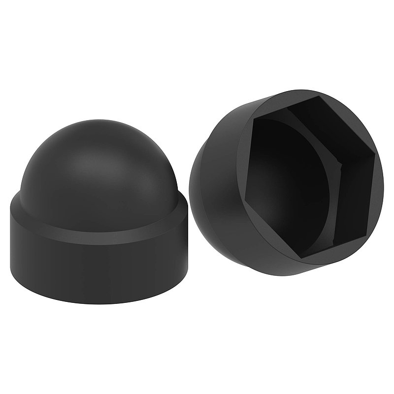 bouchon de protection hexagonal pour M12, noir