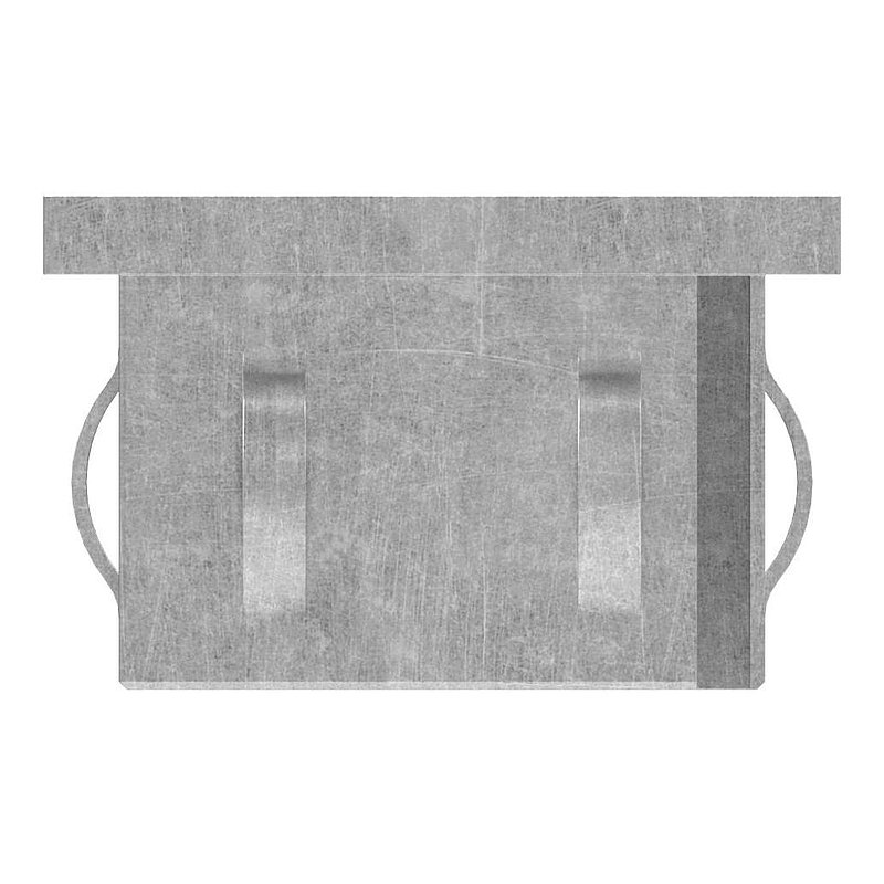 Bouchon en acier, pour tube carré 50x50mm
