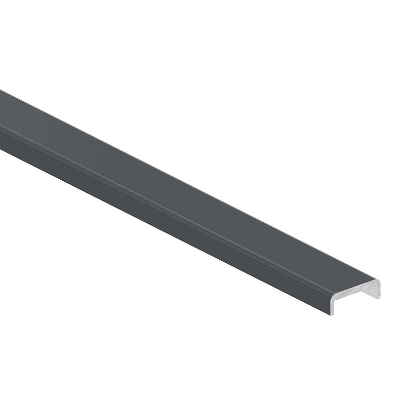 Kantenschutz EXTRA SLIM, für Glas 12,00 - 13,52mm, L: 2000mm, Aluminium RAL 7016