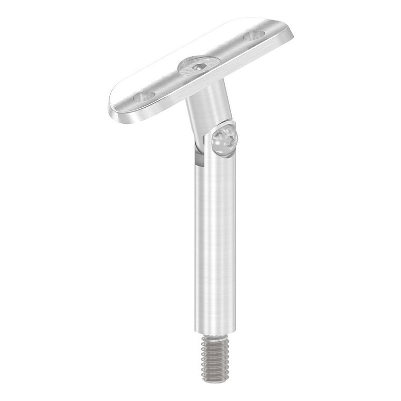 Hinge pin Ø 12mm with handrail connection plate 42.4mm, AISI304
