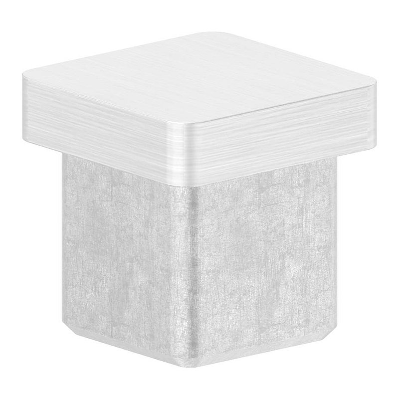 Capuchon à enfoncer, pour tube 20x20x2,0mm, V4A