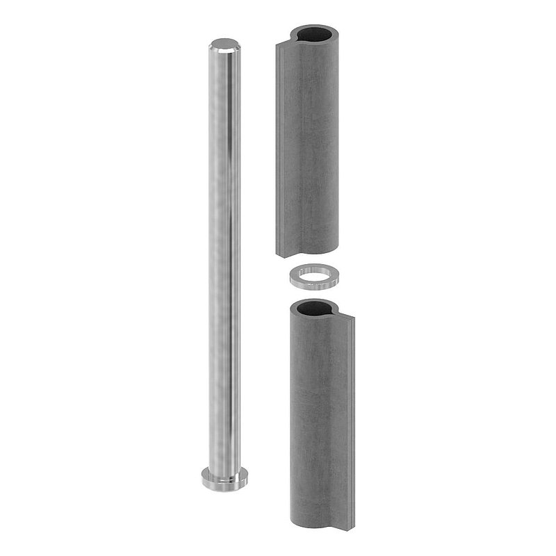 Gond à souder en 2 parties, charge lourde