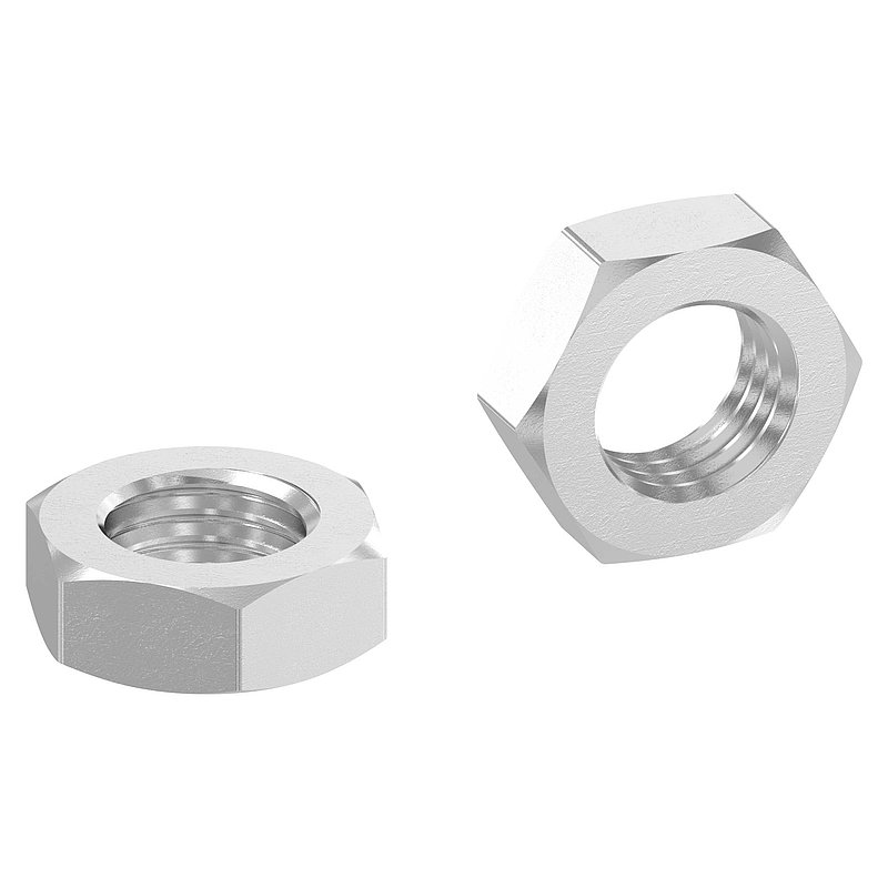 Écrou hexagonal M10, bas, DIN 936, V2A