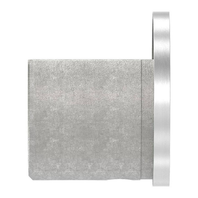 End cap, flat, for slotted tube 42.4 mm, AISI304