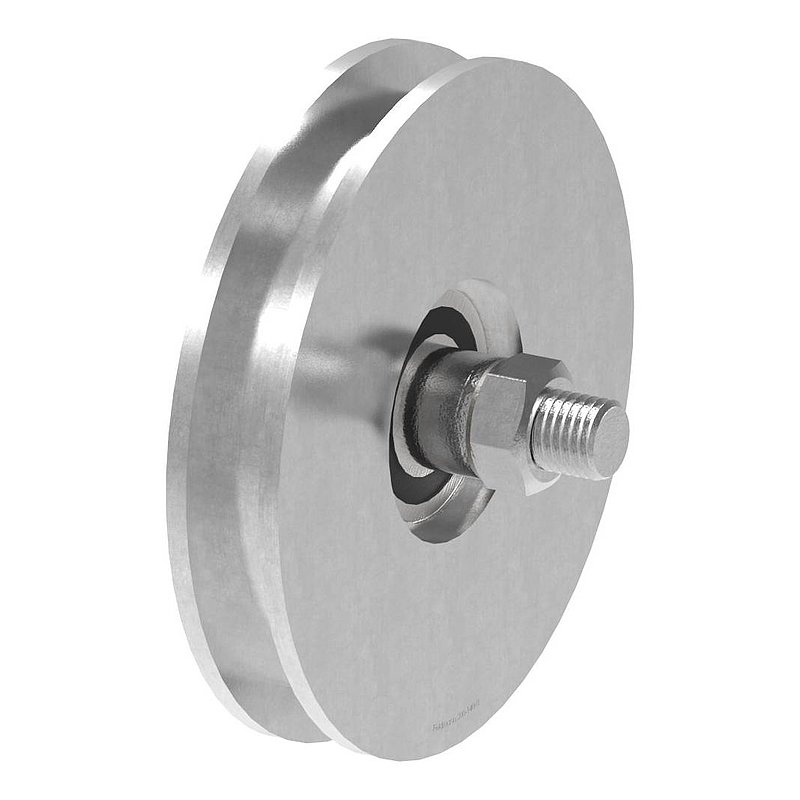 Schiebetorrolle mit U-Rille