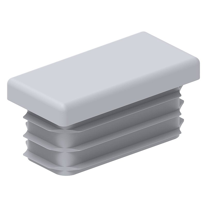 Bouchon plastique pour tube rectangle 40x20mm