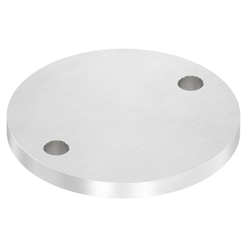 Ankerplatte Ø 120x10mm, mit Längsschliff, V2A