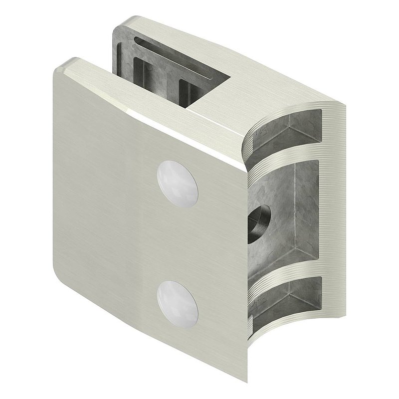 Glasklemme Mod. 35, Anschluss: 42,4mm, VA-Effekt