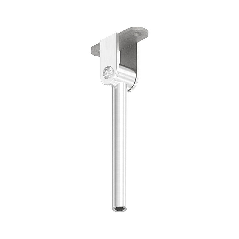 Stift mit Anschlussplatte und Gelenk für LED-Handlauf, V2A