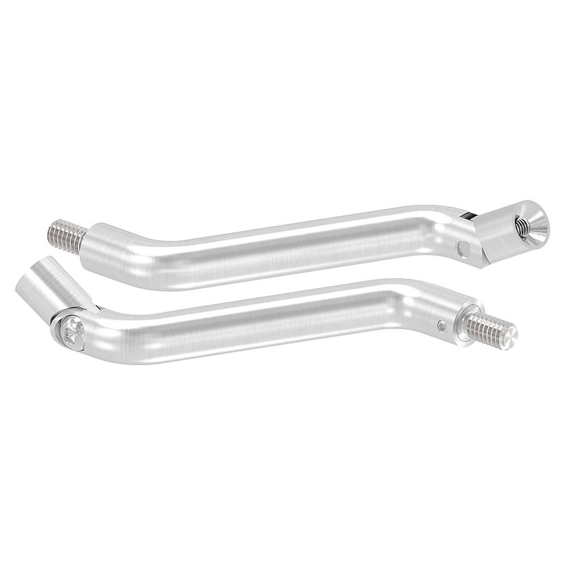 Bracket Ø 14mm, 2x 30° bent, AISI304