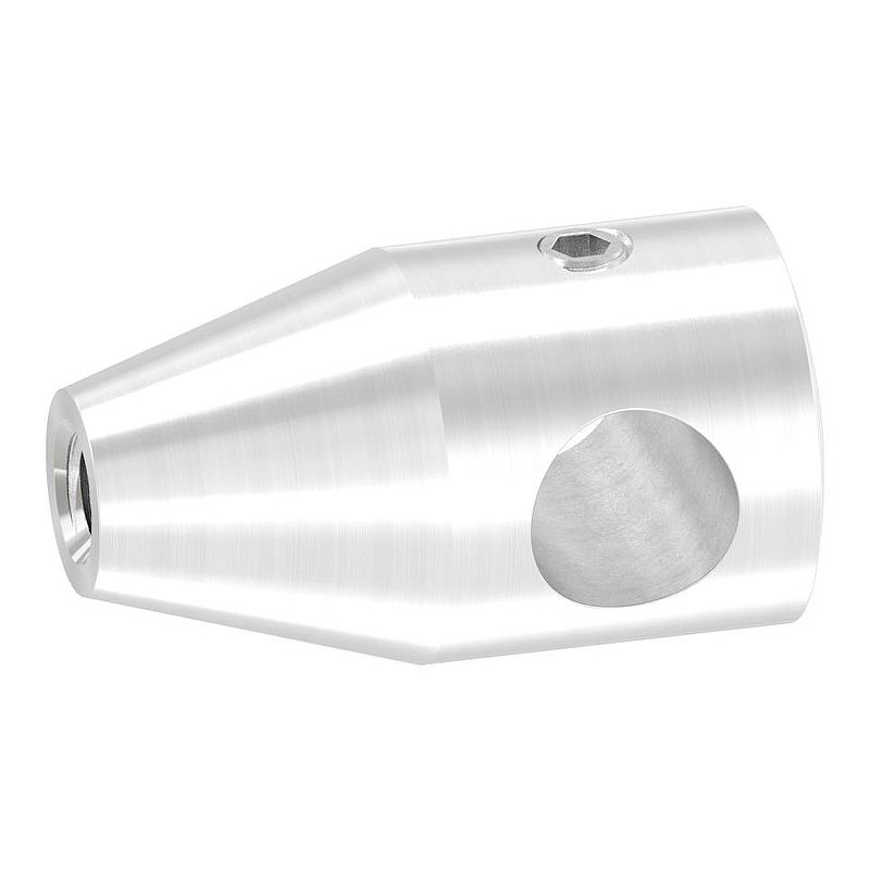 Querstabhalter mit Gewinde M6, 10,2mm Bohrung, V2A