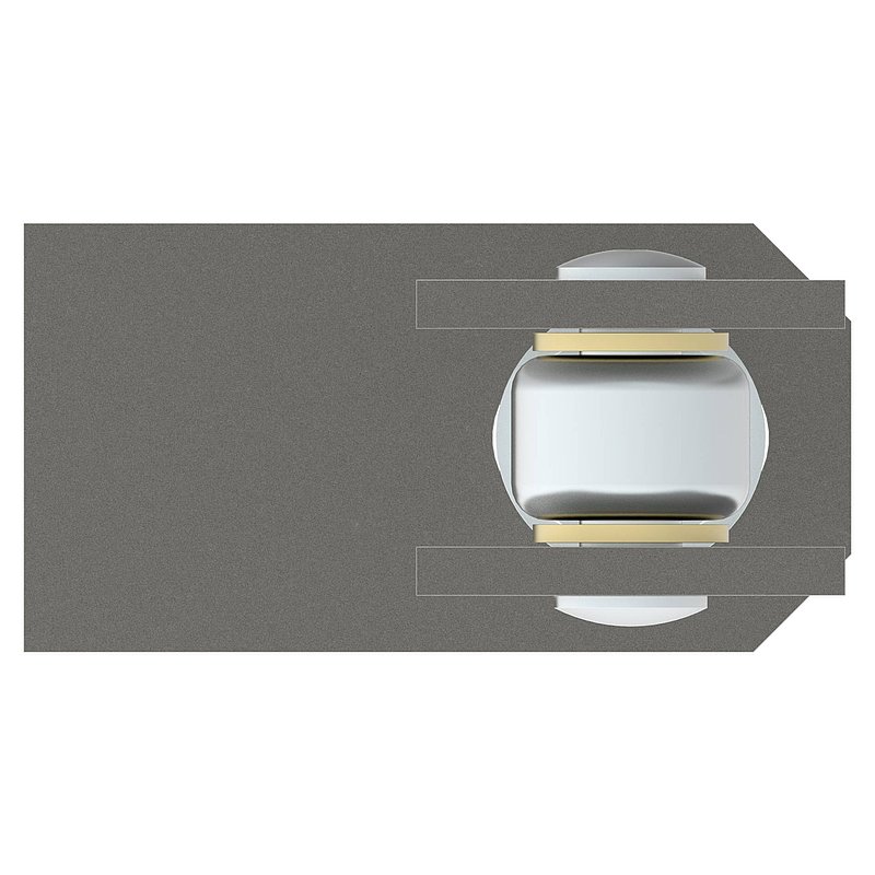 Gond à souder M24, acier électrozingué