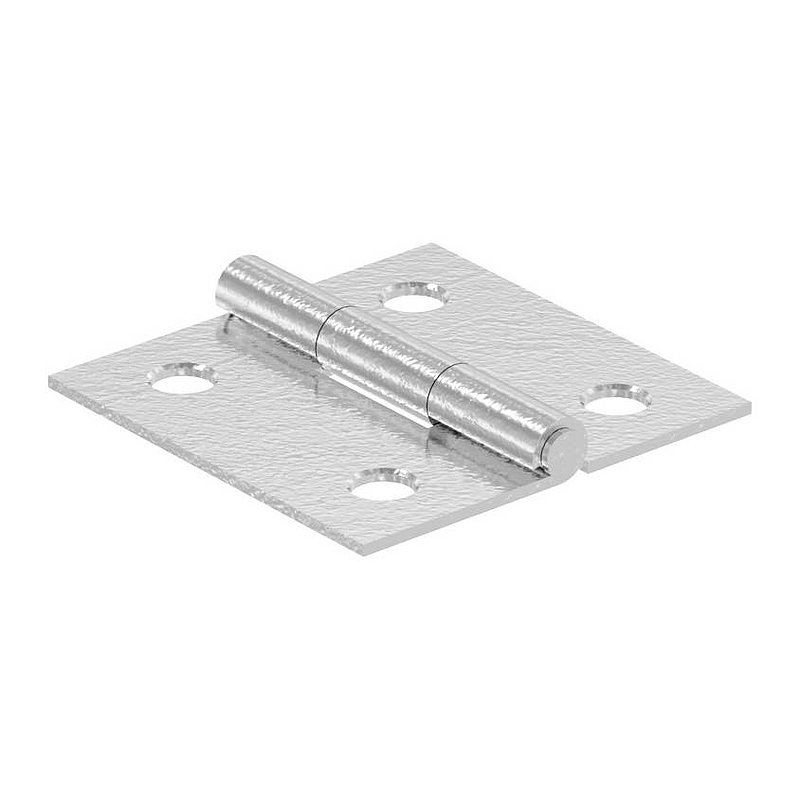 Stainless steel hinge 30x30mm with fixed pin