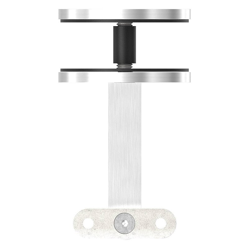 Sensa Design 2, für Rohr 42,4mm, für Montage an Glas, V2A