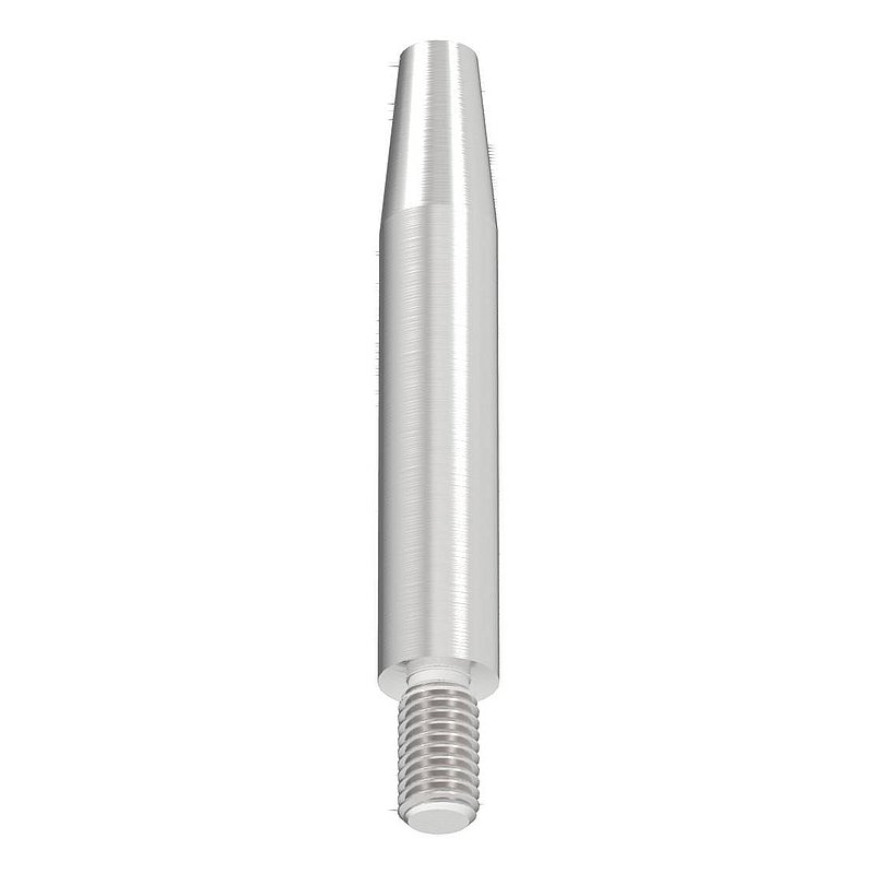 Pin Ø 12mm, L: 75mm, machined, AISI304