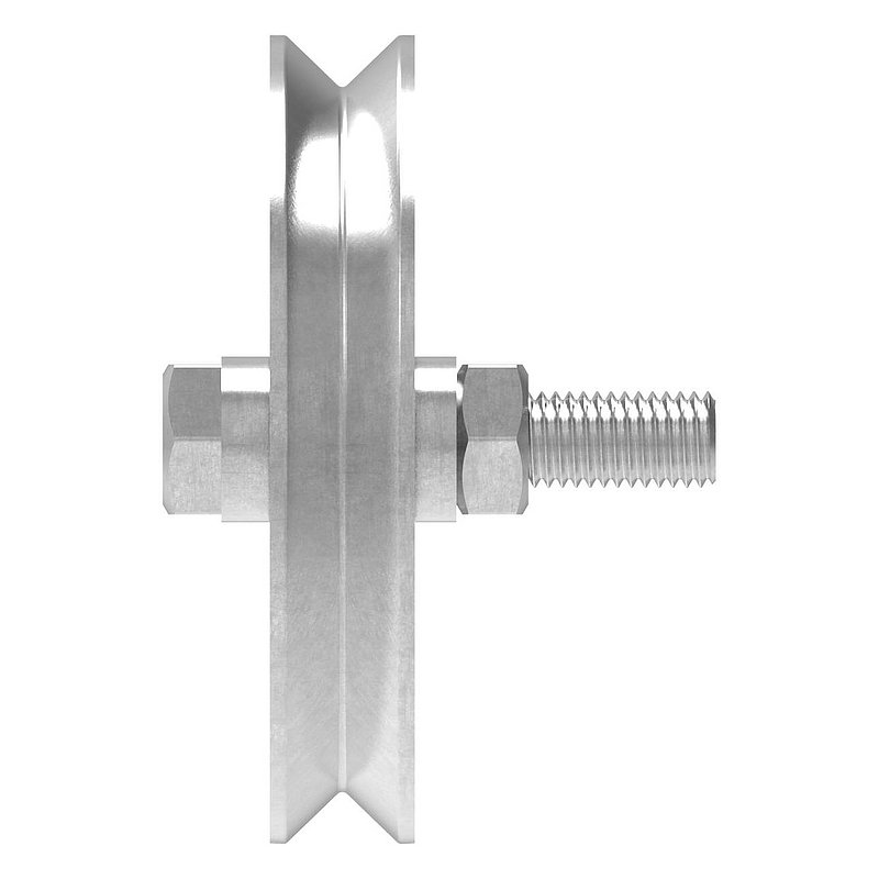 Schiebetorrolle mit V-Rille