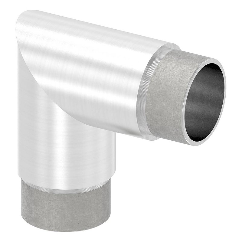 Tube coudé à 90° droit, pour tube Ø 40,0x2,0mm, V2A