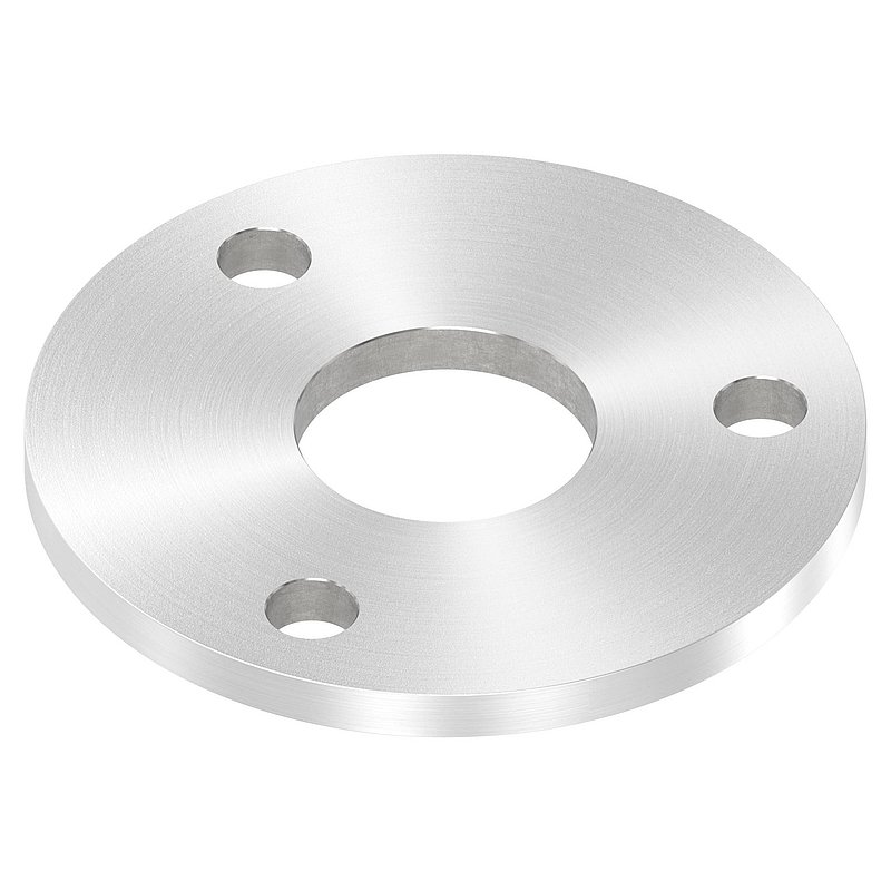 Anchor plate Ø 120x8mm, with round grinding, AISI304