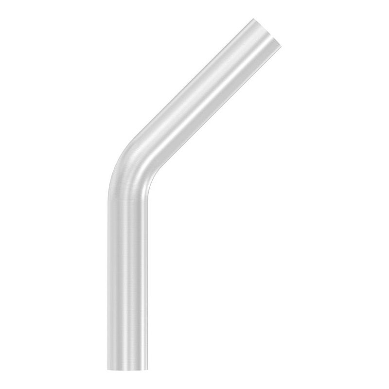 Tube bend 45°, made of 48.3x2.5mm tube, AISI304