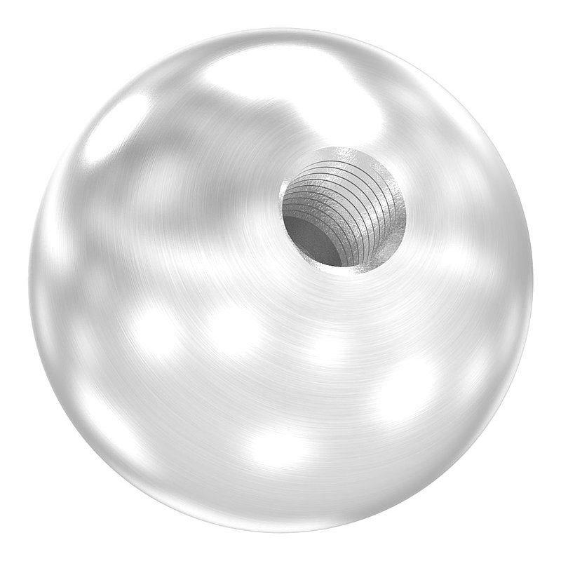 Vollkugel Ø 30mm mit Gewinde M8, V2A