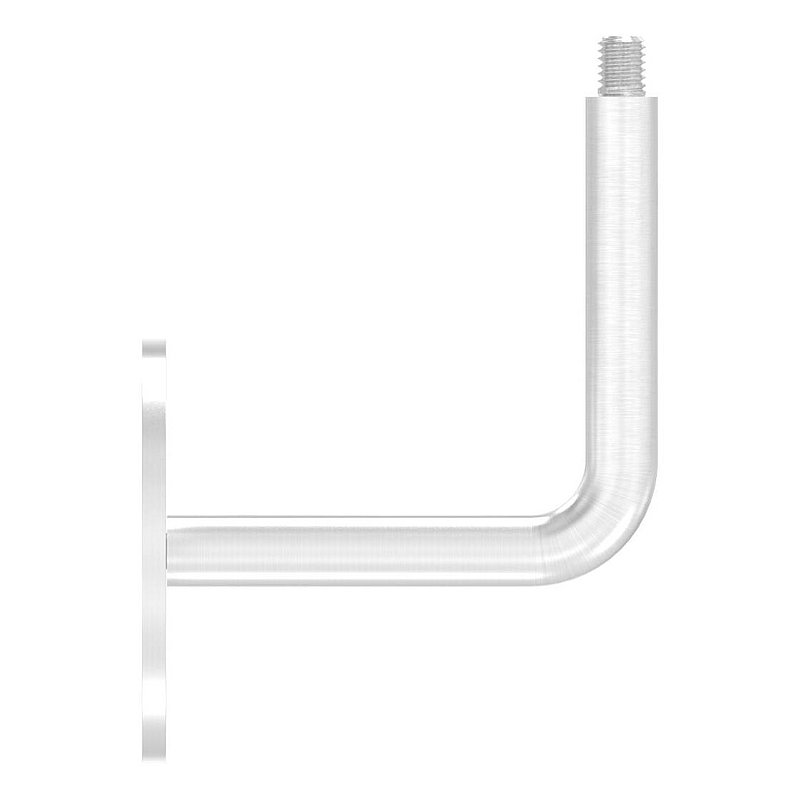 Handlaufhalter mit oben Außengewinde M8 (Ronde und Bügel verschraubt), V2A