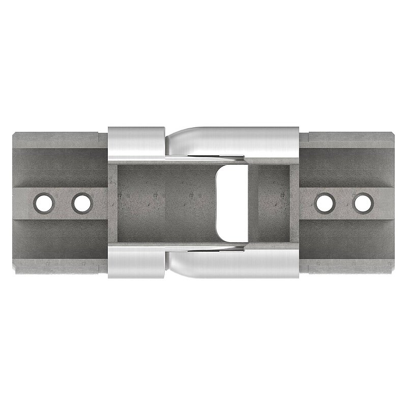 Flexible connector for 48.3 mm grooved tube, AISI304