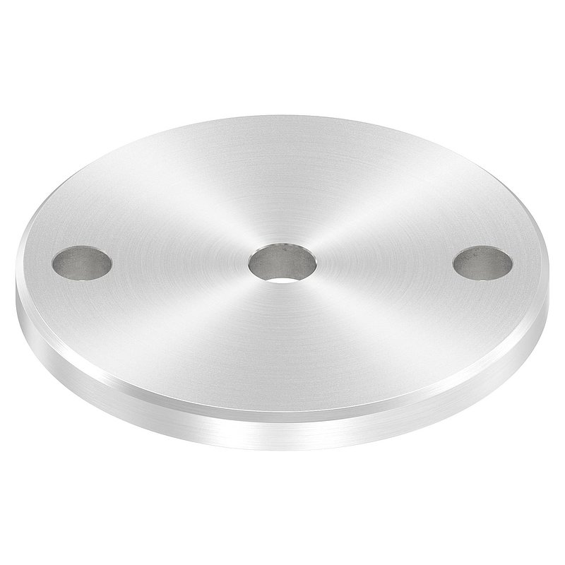 Ankerplatte Ø 100x8mm, mit Rundschliff und Fase, V2A