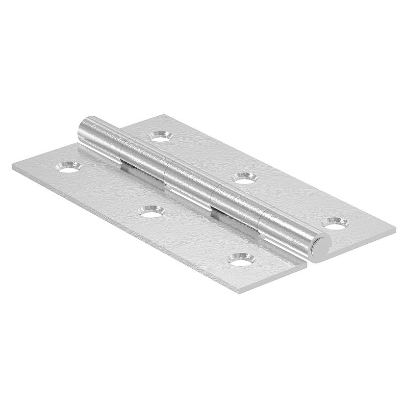 Stainless steel hinge 90x50mm with fixed pin