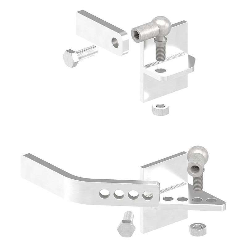 lifting door hinge for metal posts, AISI304