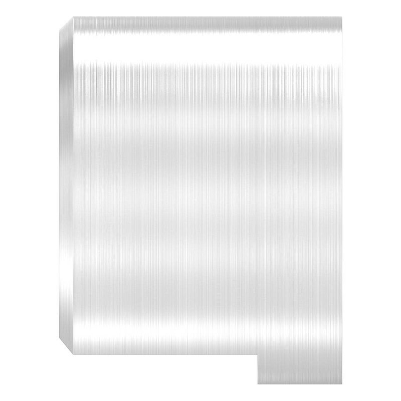 Wandbefestigung für Nutrohr 42,4mm, links, V4A