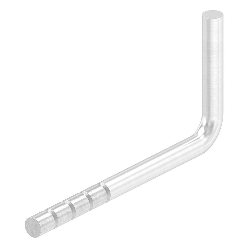 Handrail bracket for setting in concrete, bracket 12mm, AISI304