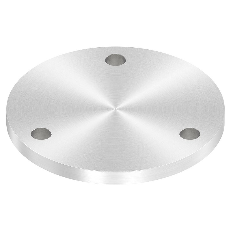 Ankerplatte Ø 140x10mm, mit Rundschliff, V2A