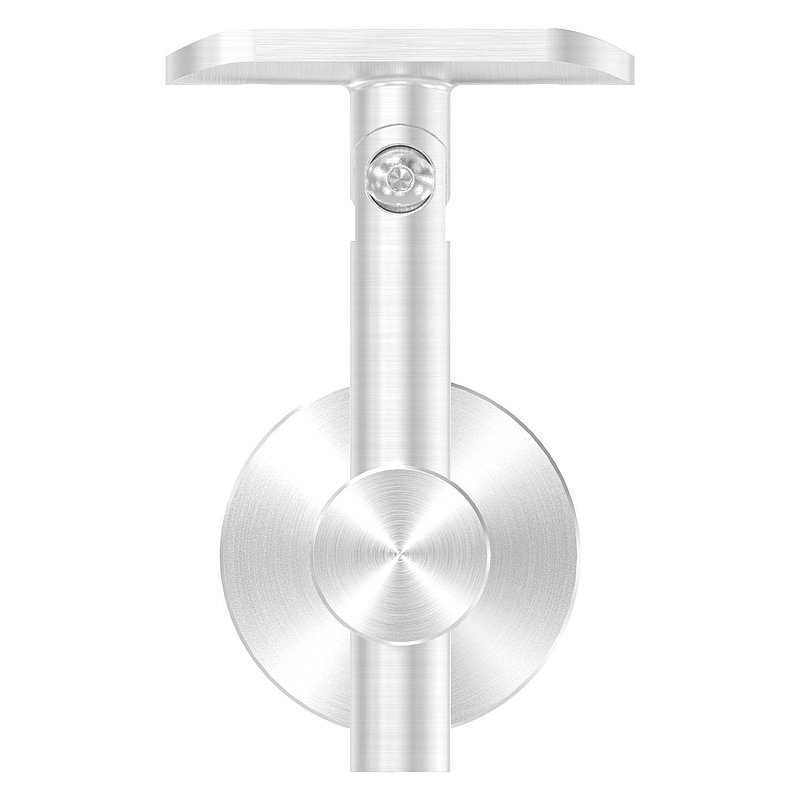 Handrail holder for glass, hinge, handrail connection plate 42.4 mm, AISI304