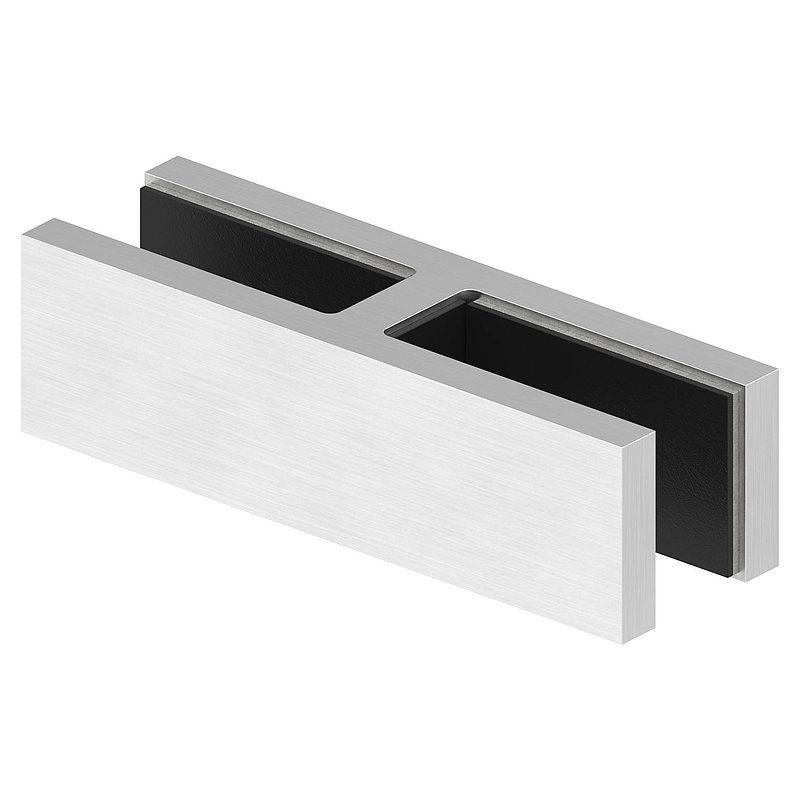Glass connector, for glass 12 - 12.76mm, AISI316
