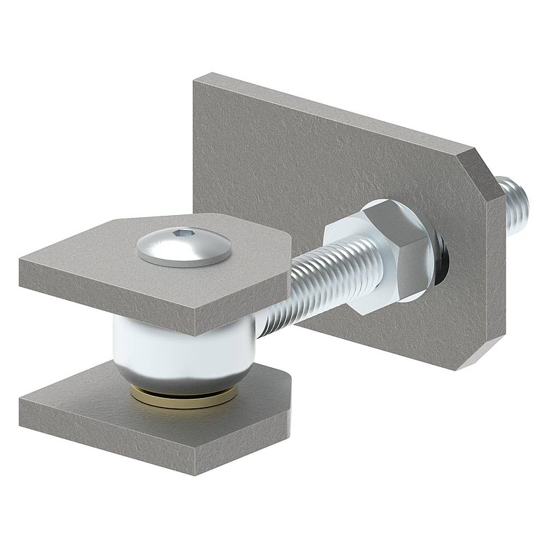 Door hinge M12, galvanised