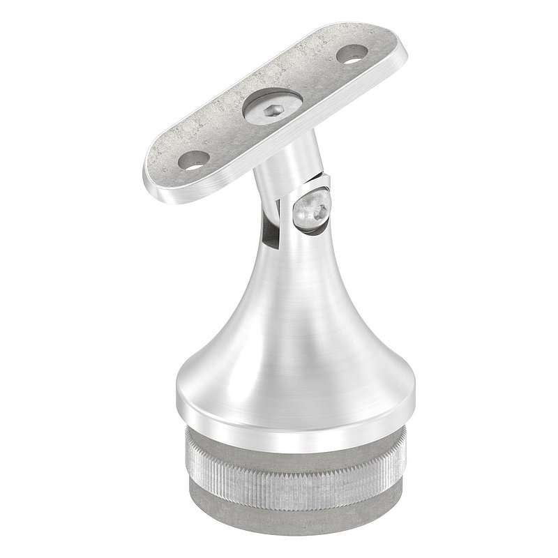Rohrabschlussstopfen mit Gelenk und Platte, für 48,3x2,0mm, V2A