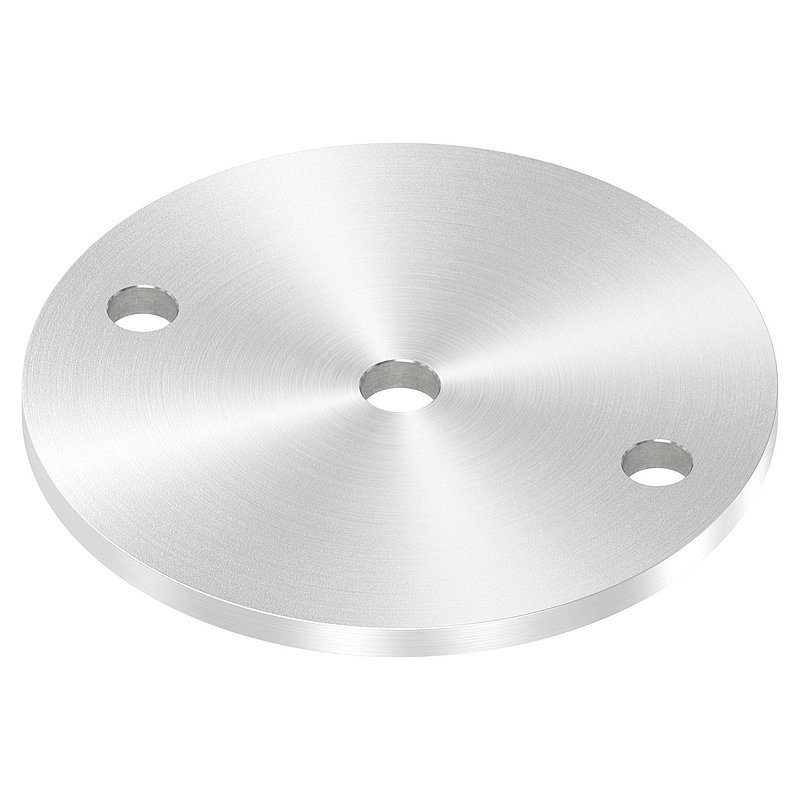 Ankerplatte Ø 120x6mm, mit Rundschliff, V2A