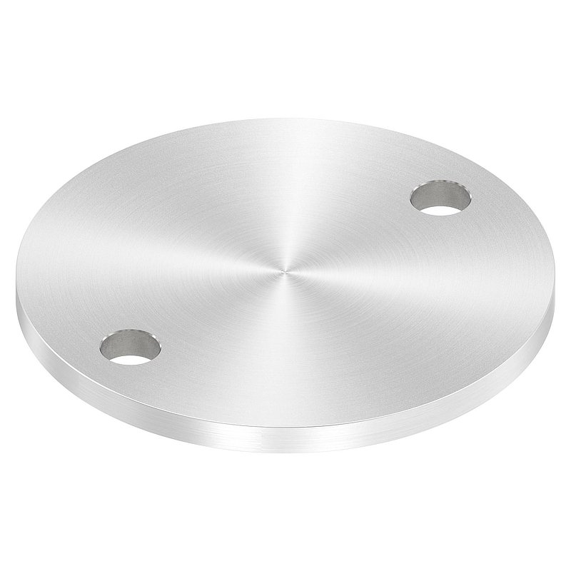 Ankerplatte Ø 100x6mm, mit Rundschliff, V2A