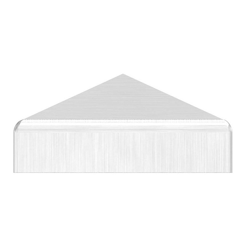 Chapeau pyramidal, pour tube carré 40x40mm, V2A