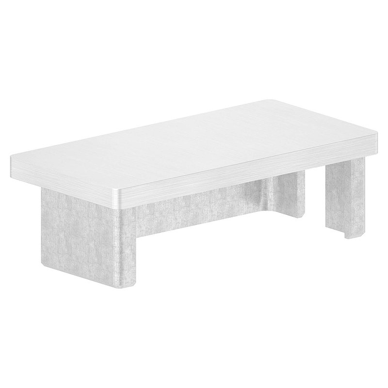 Capuchon à enfoncer, pour tube 80x40x2,0mm, V4A