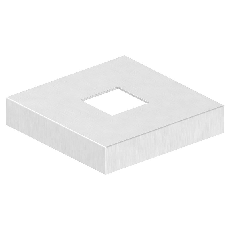 Abdeckrosette, 129x129x25mm, V4A