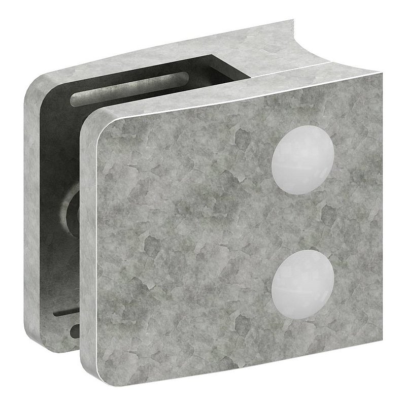 Glasklemme Mod. 34, Anschluss: 48,3mm, Zink roh