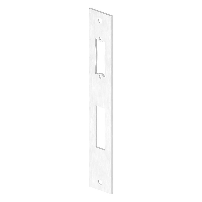 Platine de gâche acier inoxydable 242x36x3,0mm, avec entraxe 92mm, V2A