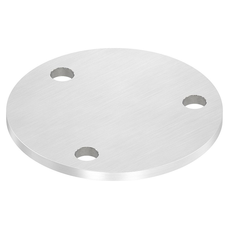 Ankerplatte Ø 120x6mm, mit Längsschliff, V4A